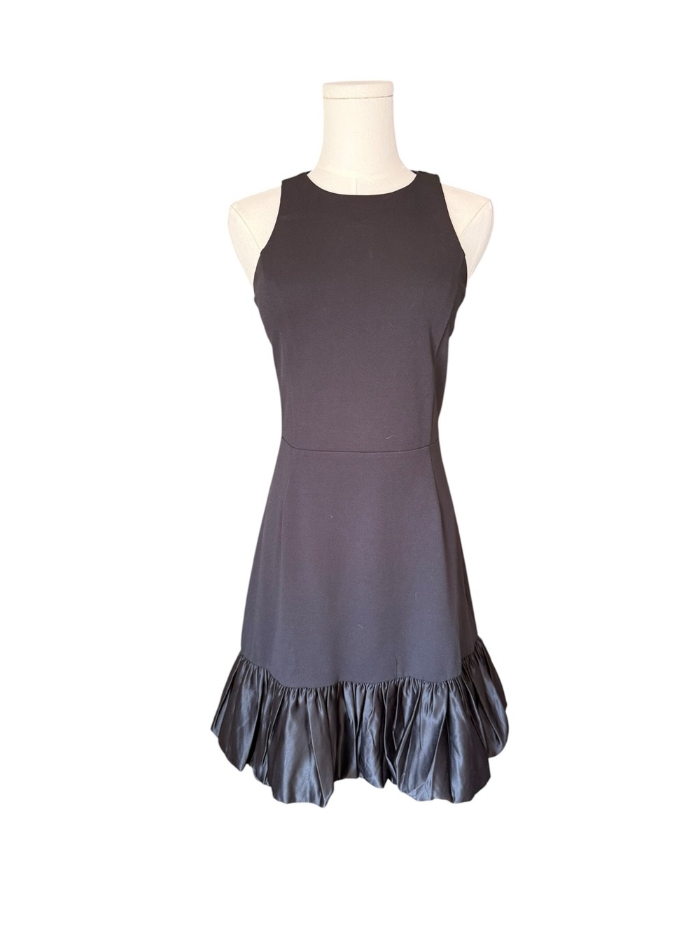 Laundry By Shelli Segal Black Sleeveless Mini Dress with Ruffle Hem